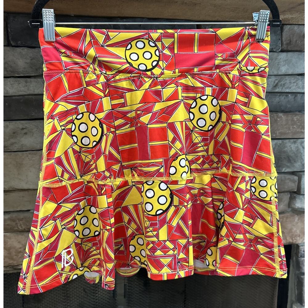 Women’s BELLA PICKLEBALL Drop Pleat Dink Skirt Skort Size 3 US L *C9